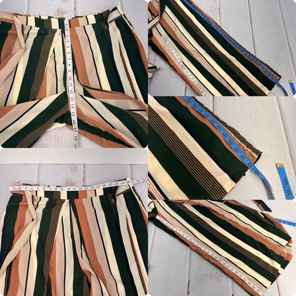 NWOT Plus Size Printed Drawstring Waist Split Side Wide Leg Pants 3X LARGE PLUS - Picture 14 of 17